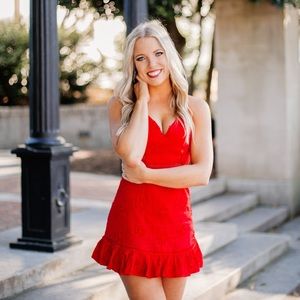 HELLO MOLLY red dress. Worn once for graduation pictures.